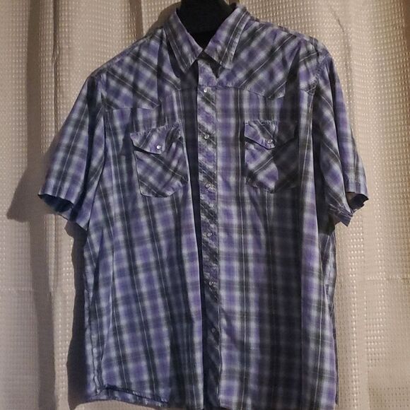 Wrangle western  plaid shirt - Picture 1 of 6